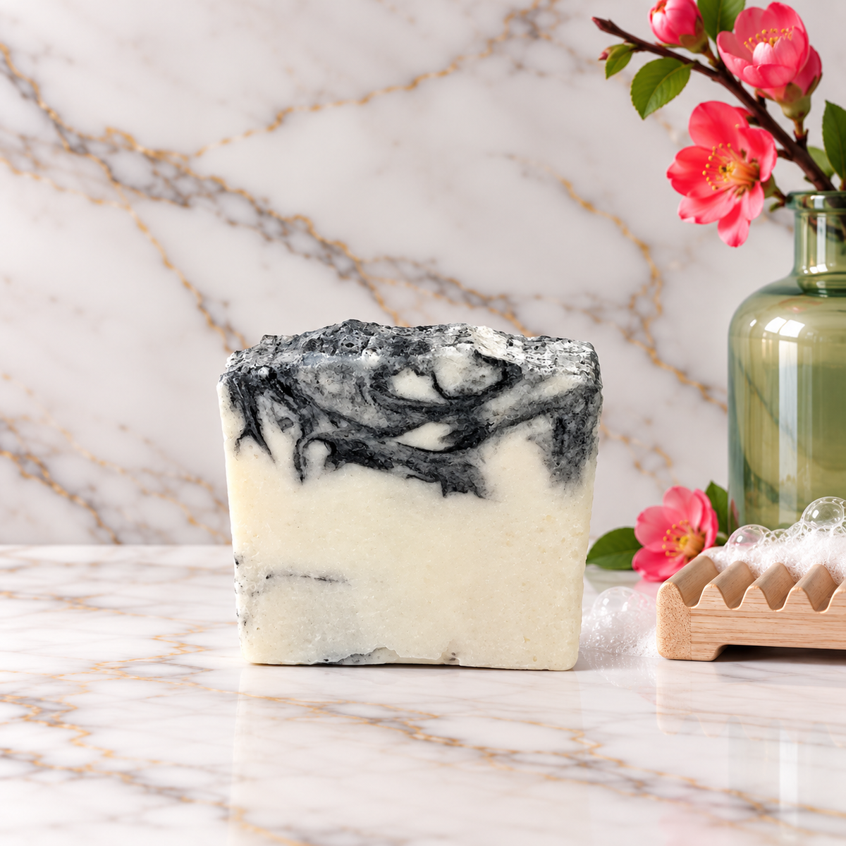 Deep Clean unscented tallow soap with coconut charcoal by Grounded Holistic Apothecary