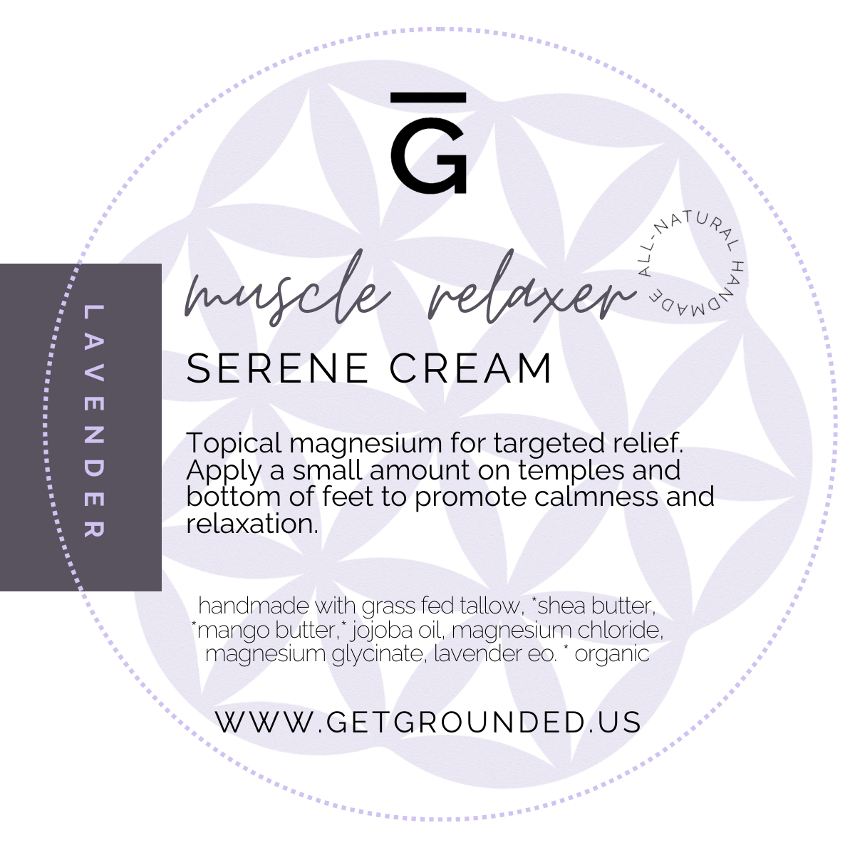 Grounded Serene Cream topical magnesium body cream