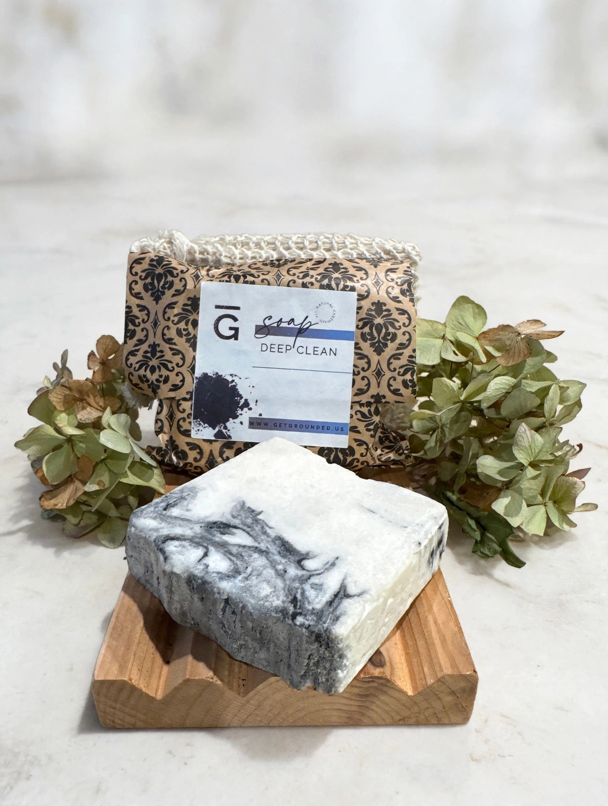 Deep Clean soap on marble - lifestyle