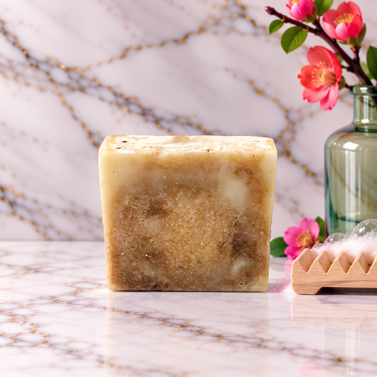 Equanimity tallow soap with gotu kola and vetiver by Grounded Holistic Apothecary