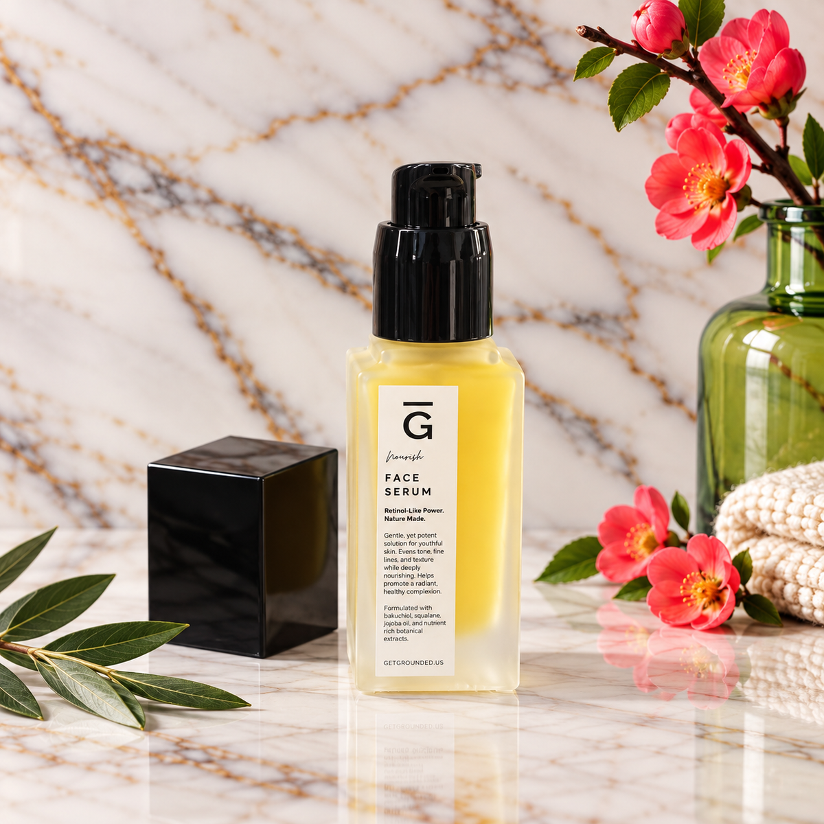 Grounded Nourish Babchi Botanical Face Serum