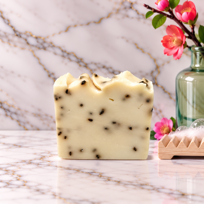 Palo Santo Sacred Fusion tallow soap with Palo Santo, black cumin and baobab by Grounded Holistic Apothecary