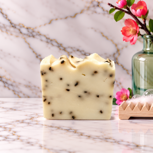 Palo Santo Sacred Fusion tallow soap with Palo Santo, black cumin and baobab by Grounded Holistic Apothecary