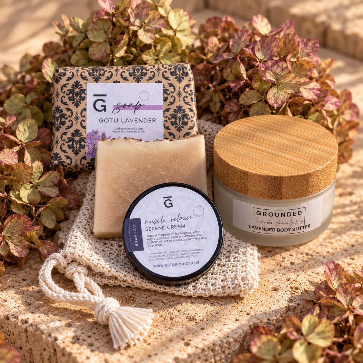 Rest + Restore Ritual - Heavenly Hug butter, Serene Cream, Gotu Lavender soap