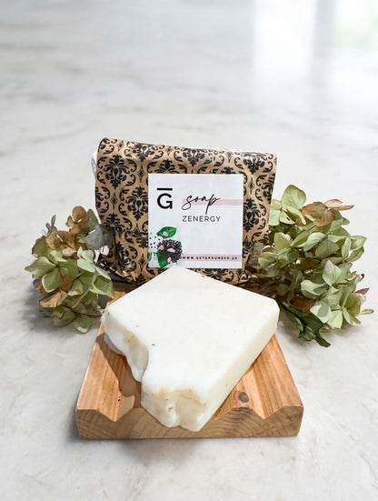 Zenergy soap on marble - lifestyle